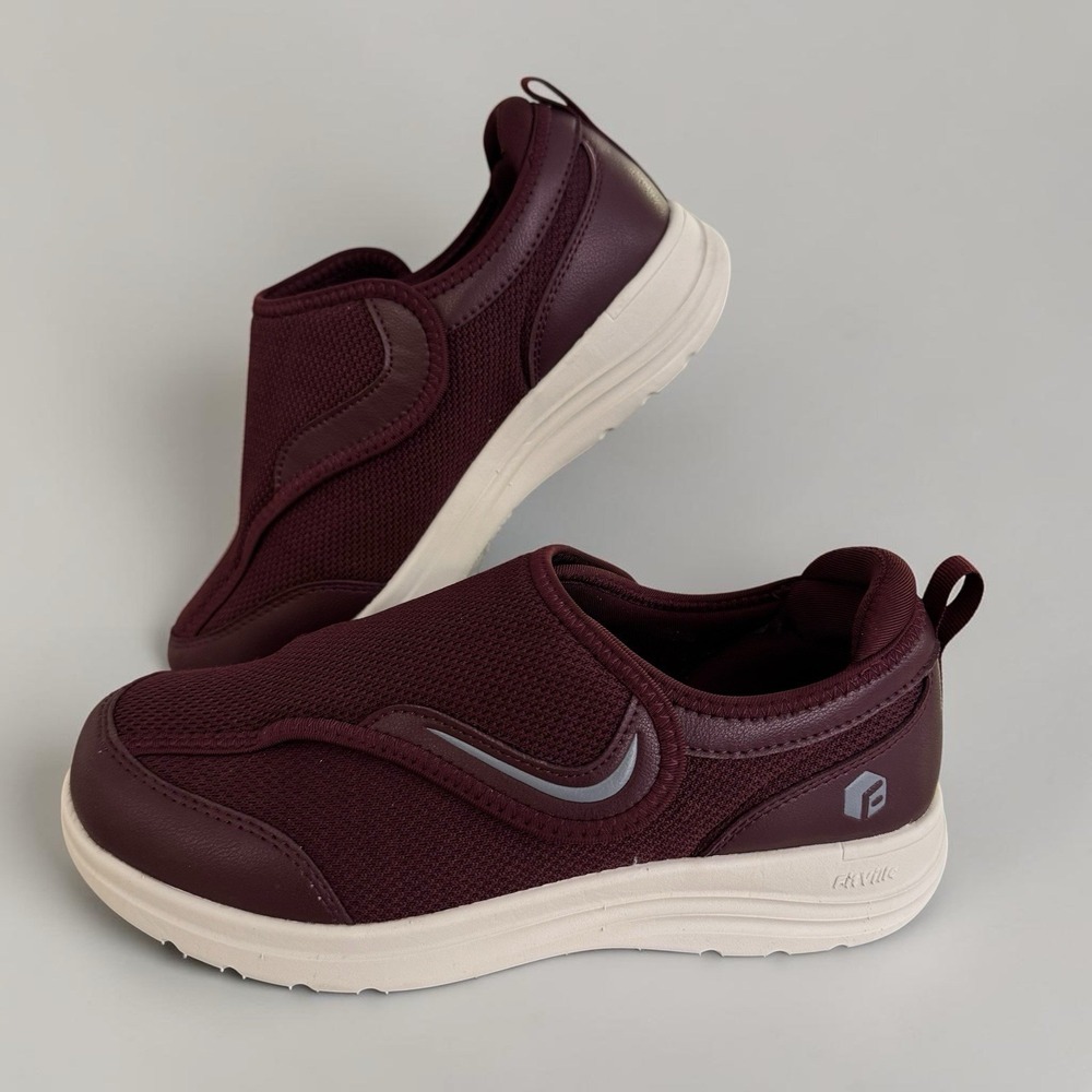 FitVille Women Sz 9W Diabetic Shoes Wide Walking Slip-On Orthopedic **READ**